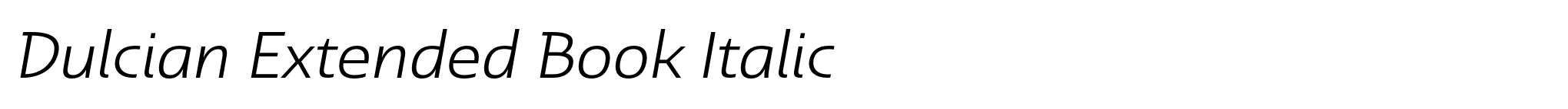 Dulcian Extended Book Italic image